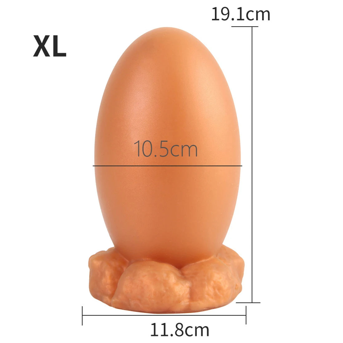 Gode ​​anal en silicone souple - Jouets pour adultes dilatateur de plug anal en forme d'œuf de dragon réaliste