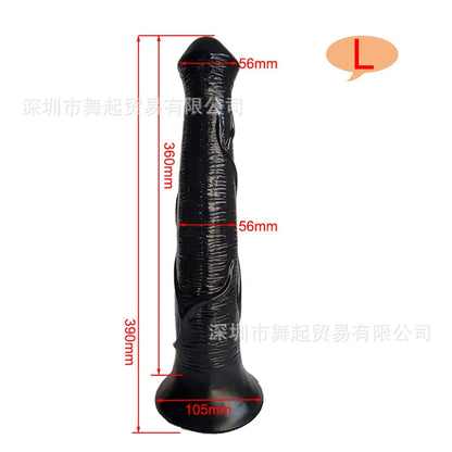 Langer Pferdedildo-Buttplug – realistisches Tier-Analdildo-Sexspielzeug für Männer und Frauen