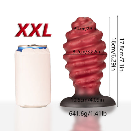 Pineapple Fantasy Anal Dildo Butt Plug - Gewinde Monsterdildo Silikon Sexspielzeug für Männer Frauen