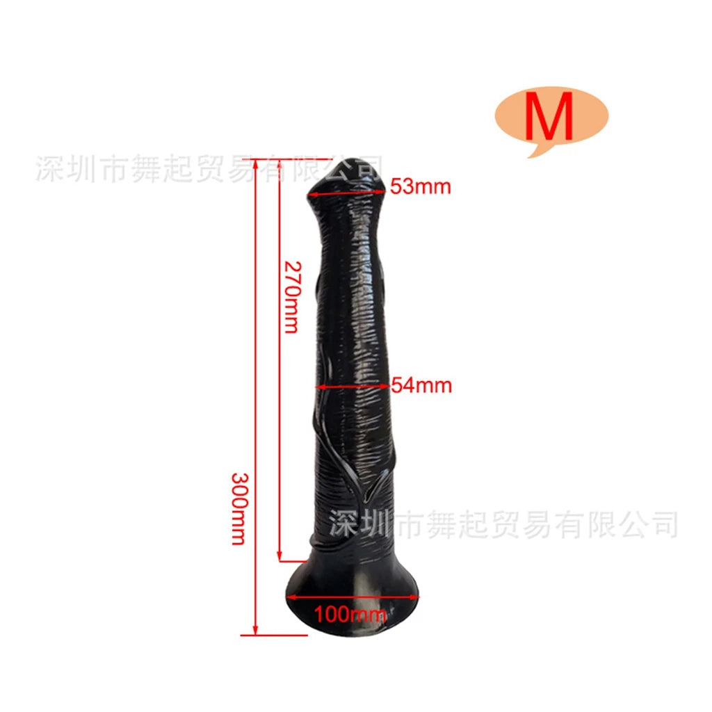 Langer Pferdedildo-Buttplug – realistisches Tier-Analdildo-Sexspielzeug für Männer und Frauen