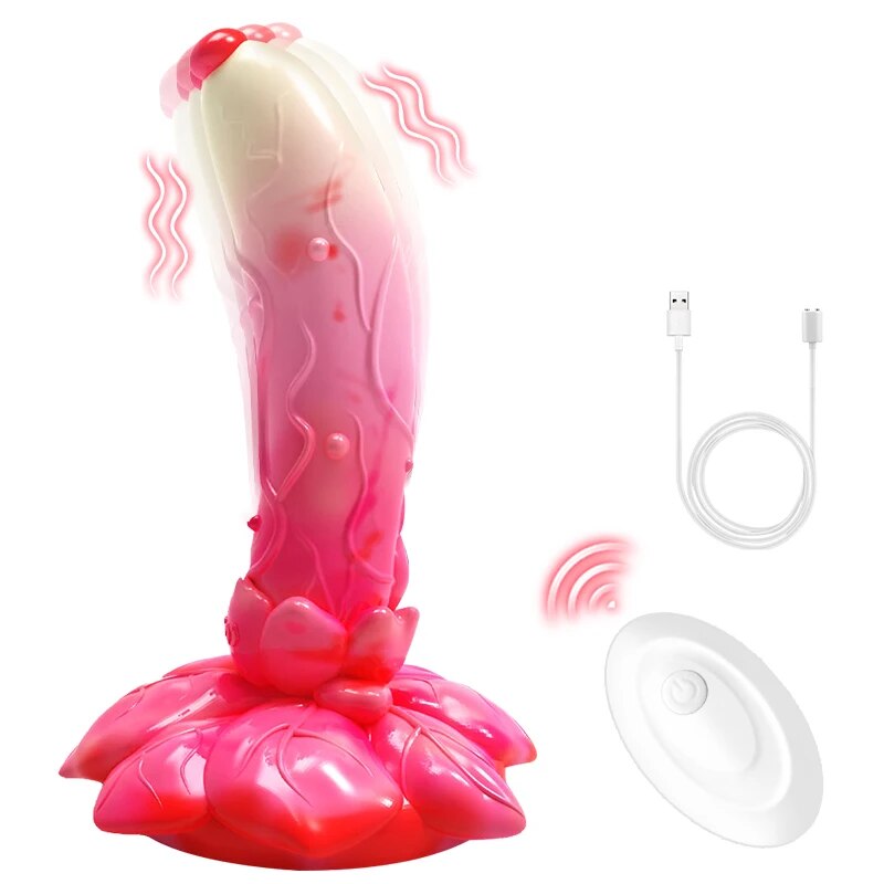 Gode vibrant Butt Plug - Tlcommande Big Rose Ventouse Godes Femme Domlust Gode vibrant Butt Plug - Tlcommande Big Rose Ventouse Godes Femme Domlust