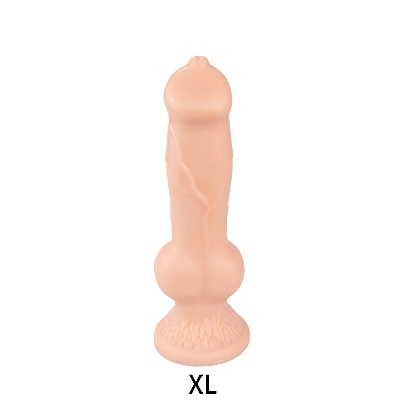 Monster Dog Gode Butt Plug - Ventouse Godes Animaux Réalistes Jouets Sexuels Féminins