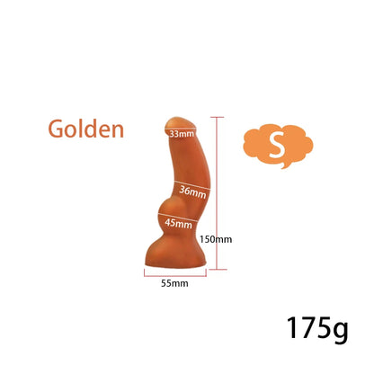 Riesiger Pferdedildo-Buttplug - Silikon-Monster-Tier-Anal-Saugnapf-Sexspielzeug