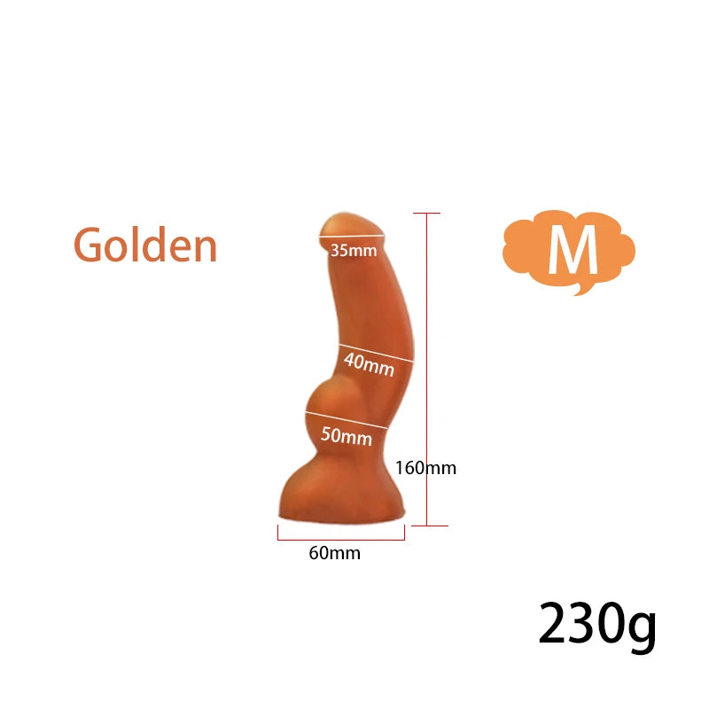 Riesiger Pferdedildo-Buttplug - Silikon-Monster-Tier-Anal-Saugnapf-Sexspielzeug