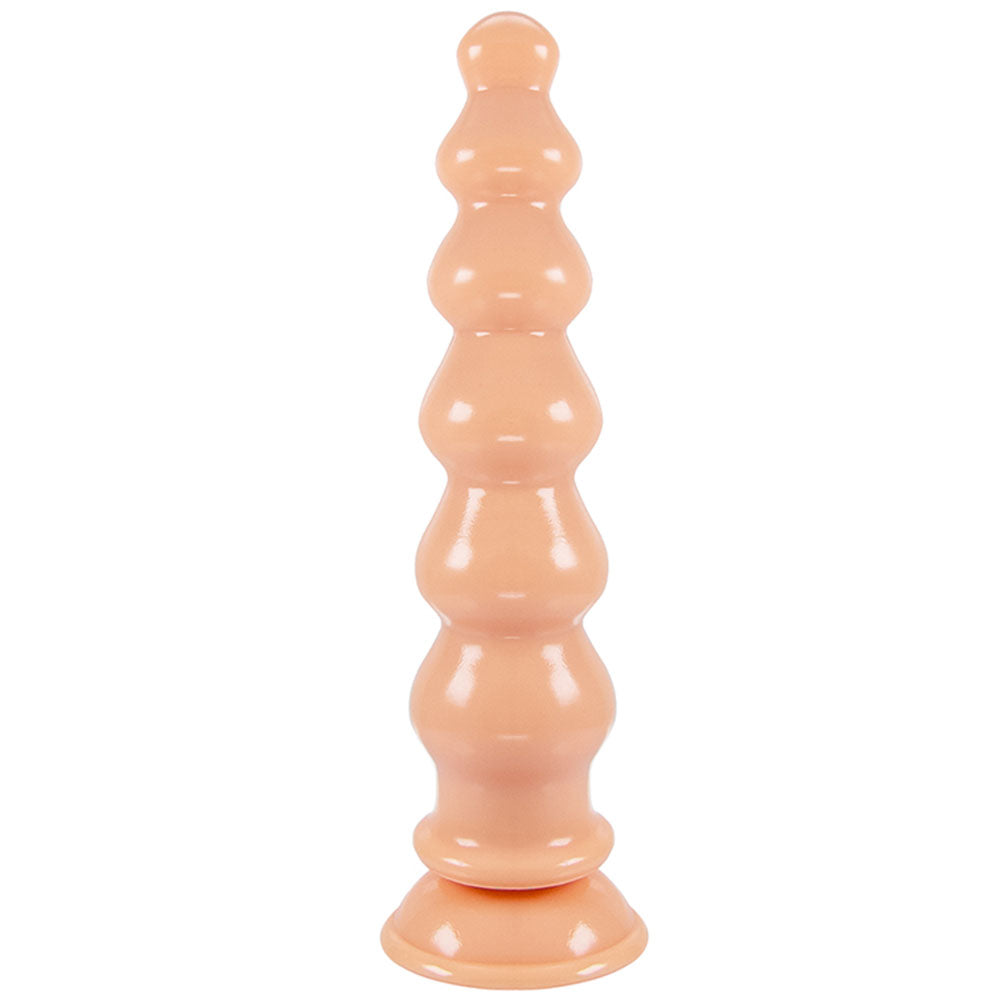 Godes en silicone à perles anales géantes - Plug anal énorme et doux avec grande ventouse