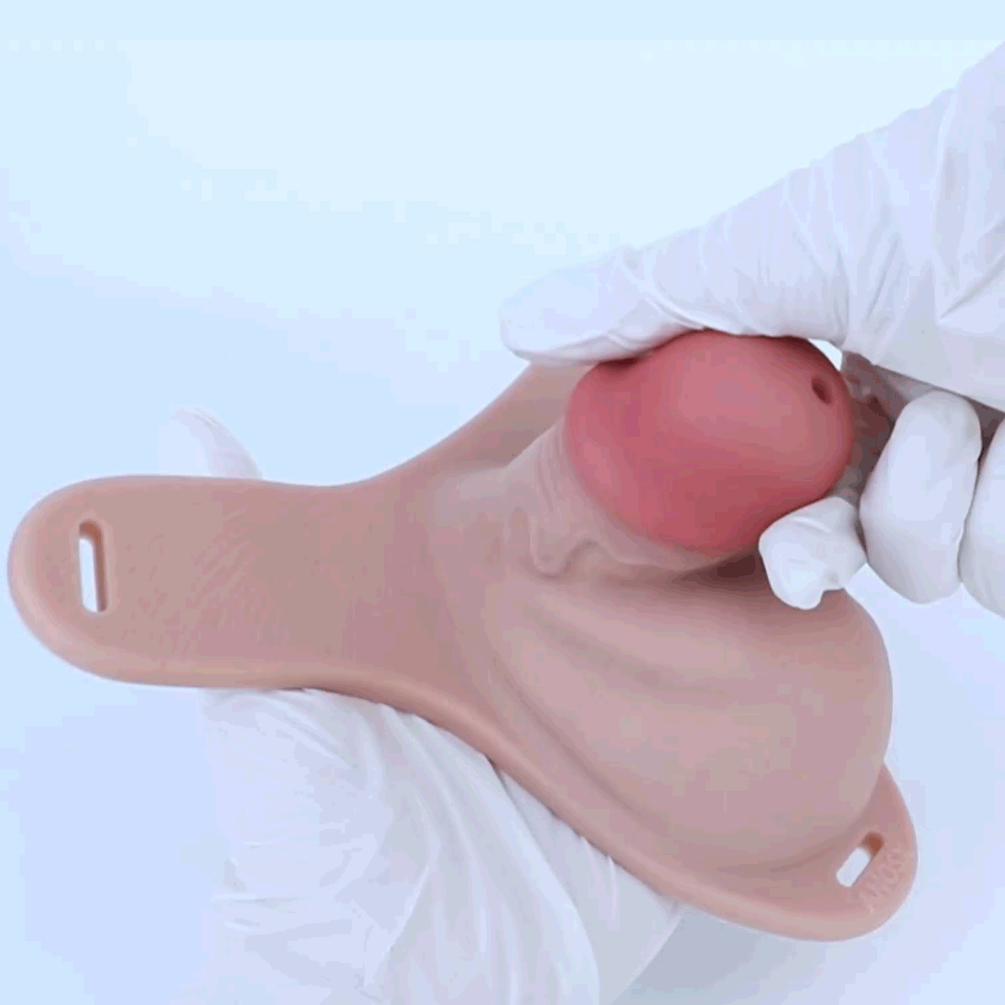 Realistic Silicone Chastity Pants with Urethral Opening — Lockable Male Chastity Cage for Long-Term BDSM Wear