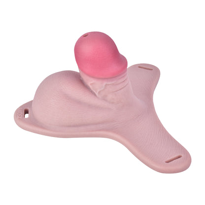 Realistic Silicone Chastity Pants with Urethral Opening — Lockable Male Chastity Cage for Long-Term BDSM Wear