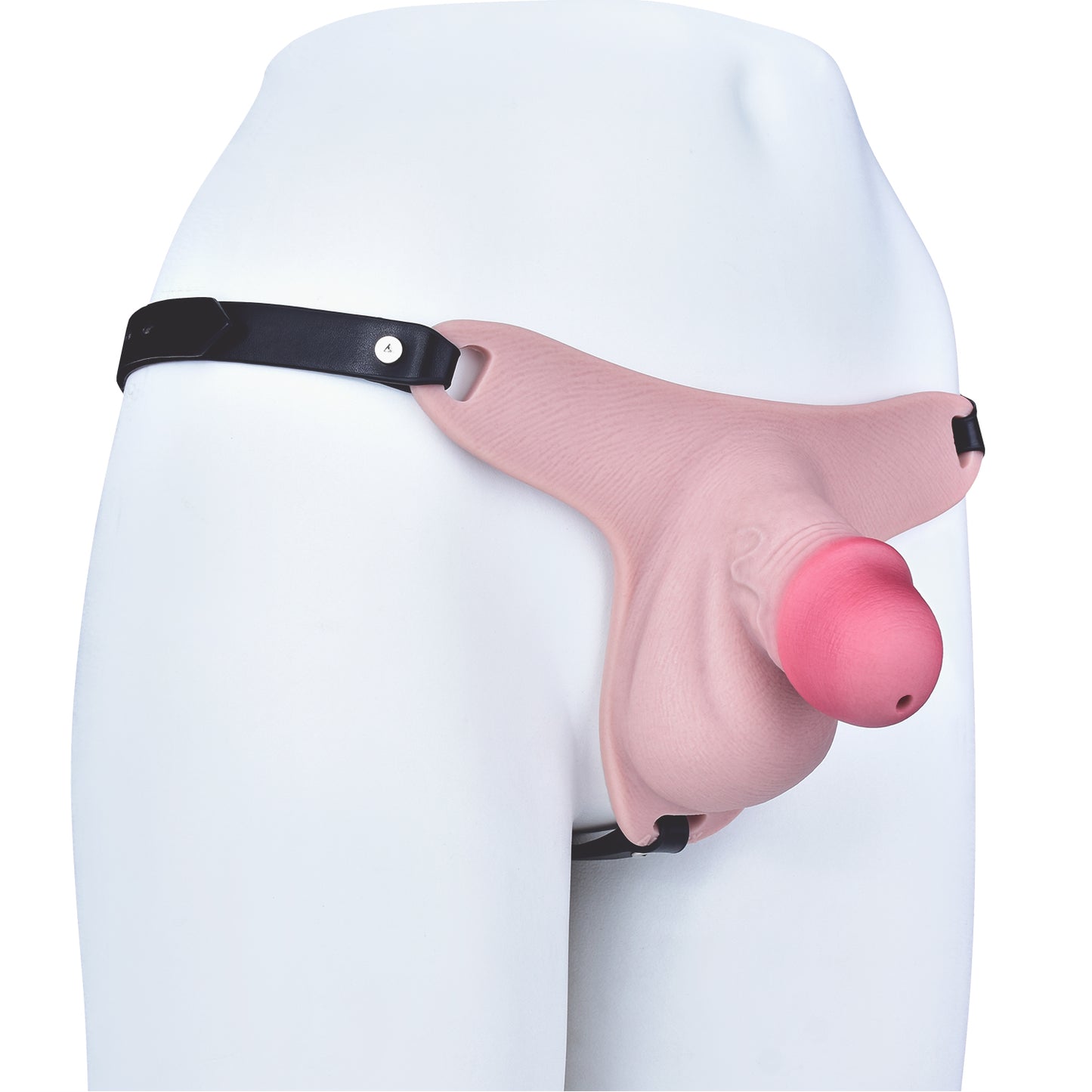 Realistic Silicone Chastity Pants with Urethral Opening — Lockable Male Chastity Cage for Long-Term BDSM Wear
