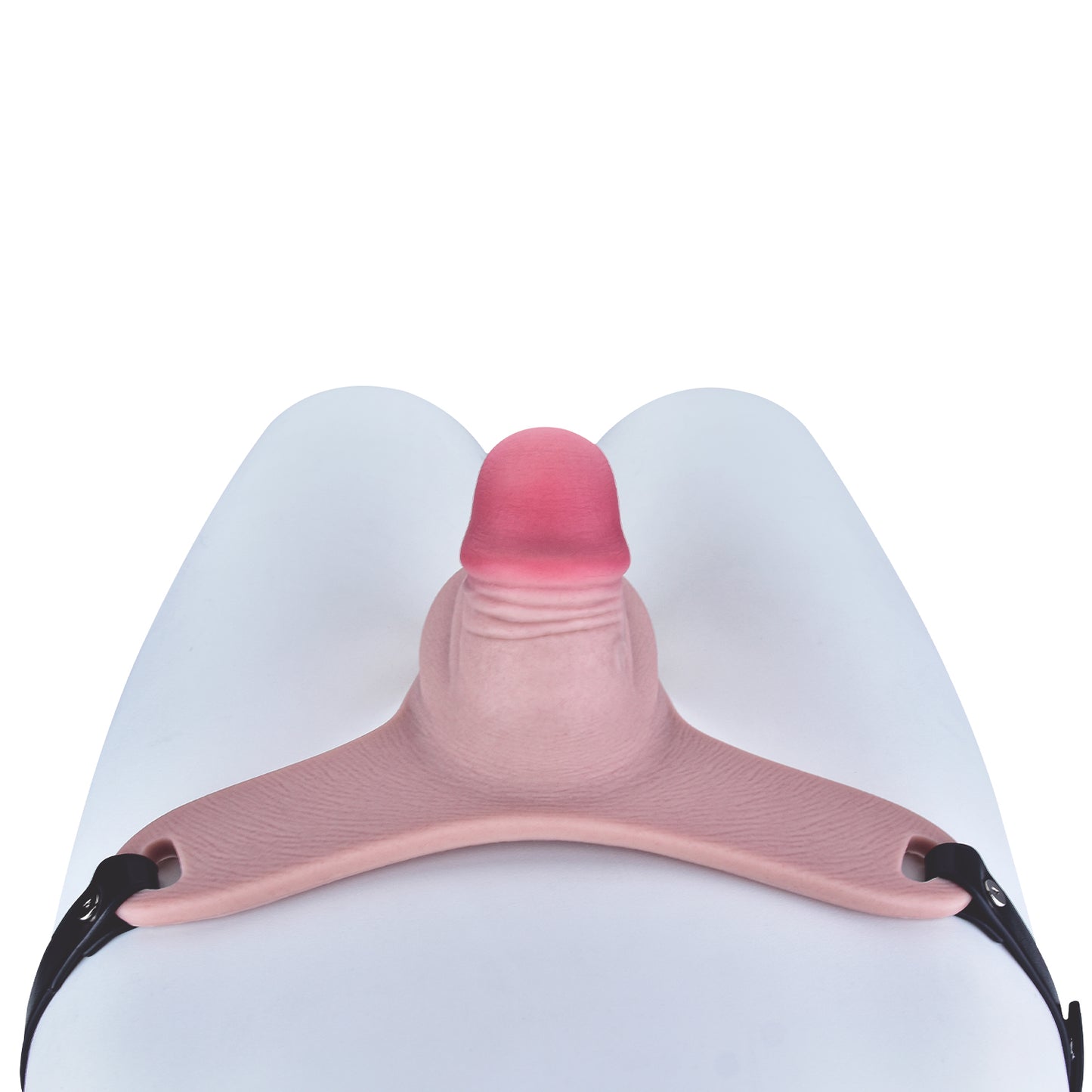 Realistic Silicone Chastity Pants with Urethral Opening — Lockable Male Chastity Cage for Long-Term BDSM Wear