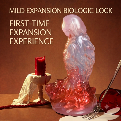 Crimson Claw Curved Alien Dildo — Platinum Silicone Fantasy Dildo for Precise G-Spot Stimulation