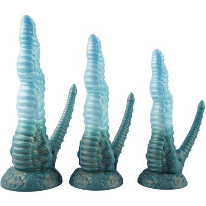 Gemini said Fantasy Alien Double Dildo with Suction Cup - Dual Anal & Vaginal Orgasmic Massage Sex Toy