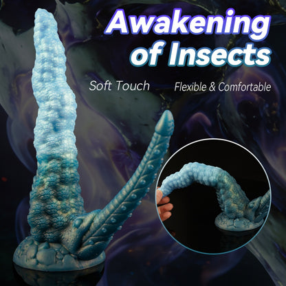 Gemini said Fantasy Alien Double Dildo with Suction Cup - Dual Anal & Vaginal Orgasmic Massage Sex Toy