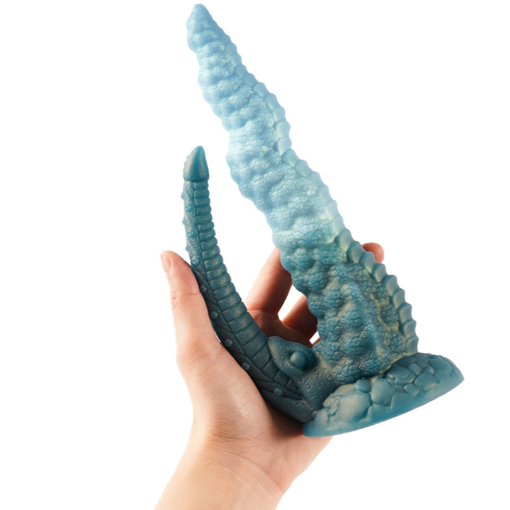 Gemini said Fantasy Alien Double Dildo with Suction Cup - Dual Anal & Vaginal Orgasmic Massage Sex Toy