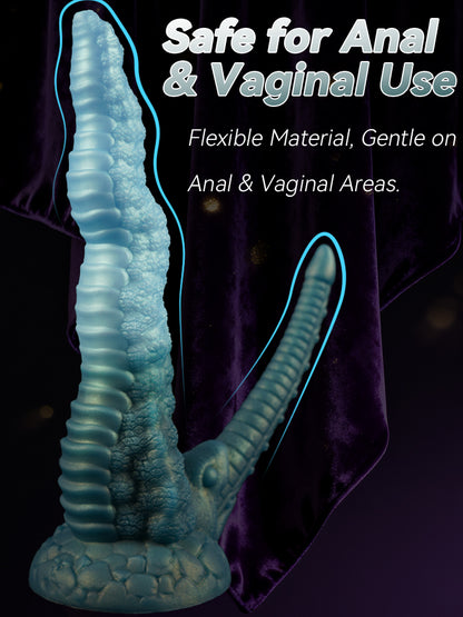 Gemini said Fantasy Alien Double Dildo with Suction Cup - Dual Anal & Vaginal Orgasmic Massage Sex Toy