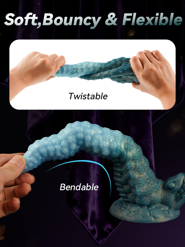 Gemini said Fantasy Alien Double Dildo with Suction Cup - Dual Anal & Vaginal Orgasmic Massage Sex Toy