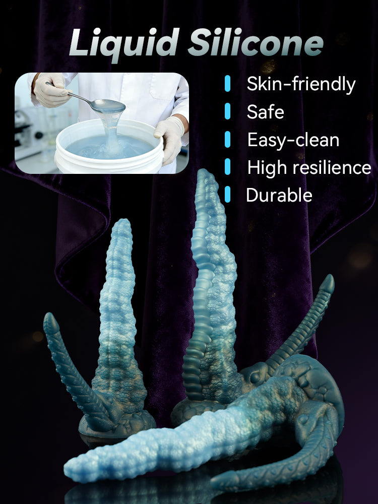 Gemini said Fantasy Alien Double Dildo with Suction Cup - Dual Anal & Vaginal Orgasmic Massage Sex Toy