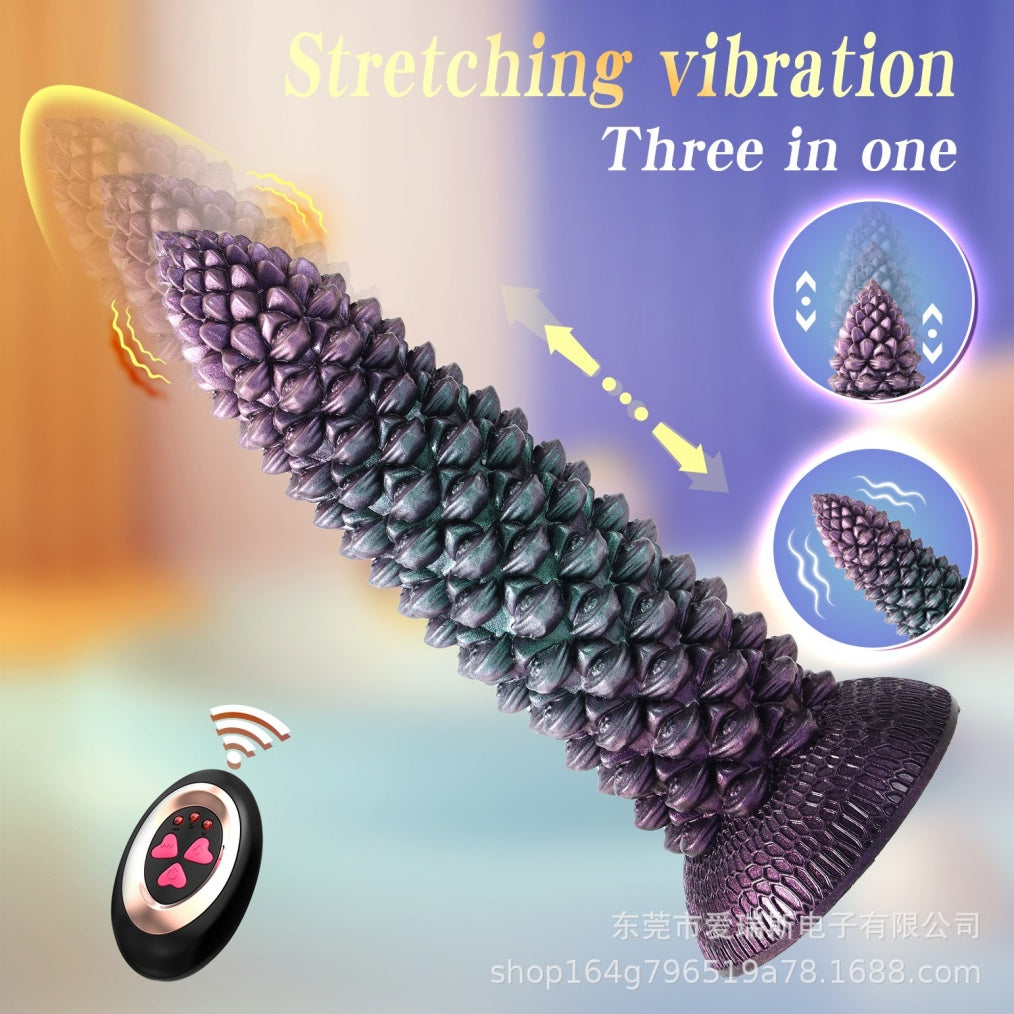 Abyssaldorn-Monster-Stoßdildo – Vibrierend & Hitzefunktion mit Saugnapf für orgasmische Massage