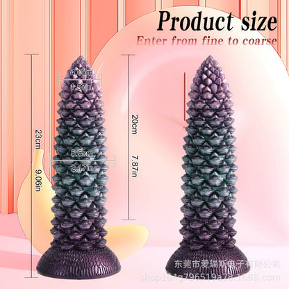 Abyssaldorn-Monster-Stoßdildo – Vibrierend & Hitzefunktion mit Saugnapf für orgasmische Massage