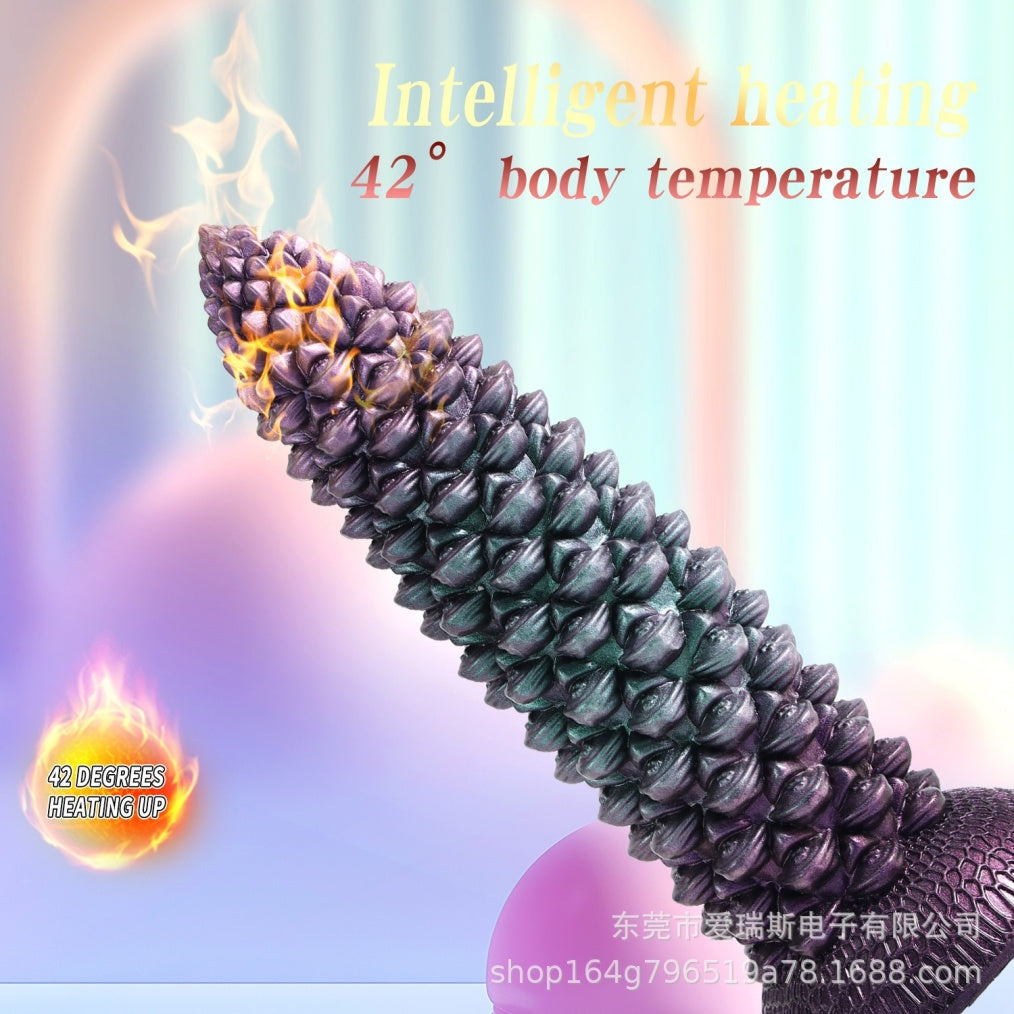 Abyssaldorn-Monster-Stoßdildo – Vibrierend & Hitzefunktion mit Saugnapf für orgasmische Massage