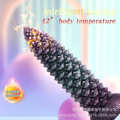 Abyssaldorn-Monster-Stoßdildo – Vibrierend & Hitzefunktion mit Saugnapf für orgasmische Massage
