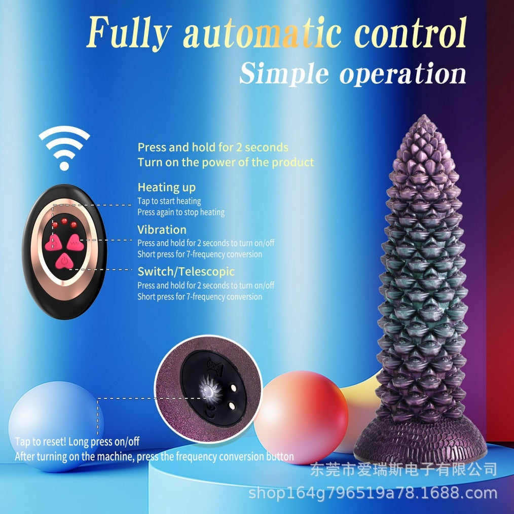 Abyssaldorn-Monster-Stoßdildo – Vibrierend & Hitzefunktion mit Saugnapf für orgasmische Massage