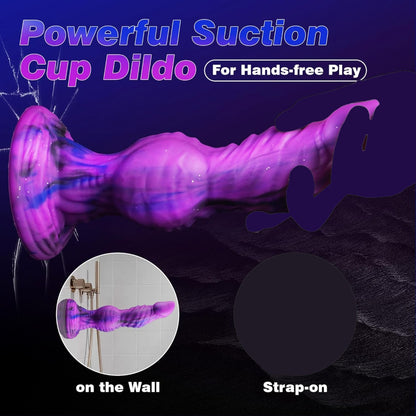 Fantasy Silicone Dog Knot Monster Dildo – Female Vaginal Localized Expansion Masturbation Toy