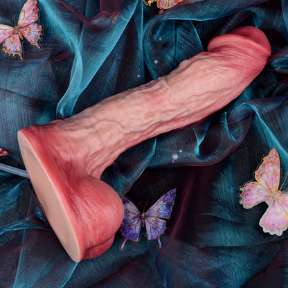 9-Inch Extra Long Squirt Simulated Dildo - Realistic Silicone Vaginal Insertion Masturbation Toy