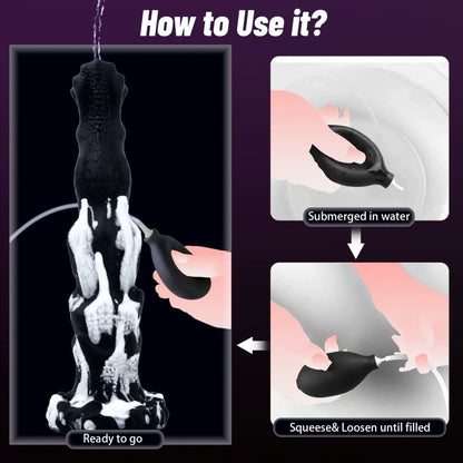 Monster Dog Fantasy Squirting Dildo – G-Spot Stimulating Sex Toys for Women