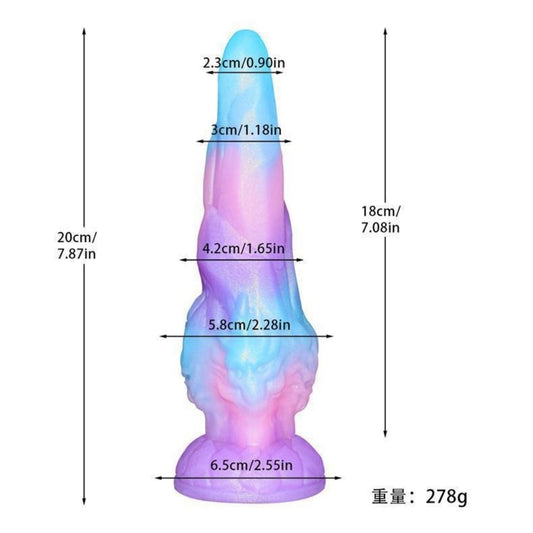 Fantasy Silicone Dildo for Vaginal Masturbation – Monster Style Insertable Sex Toy for Women