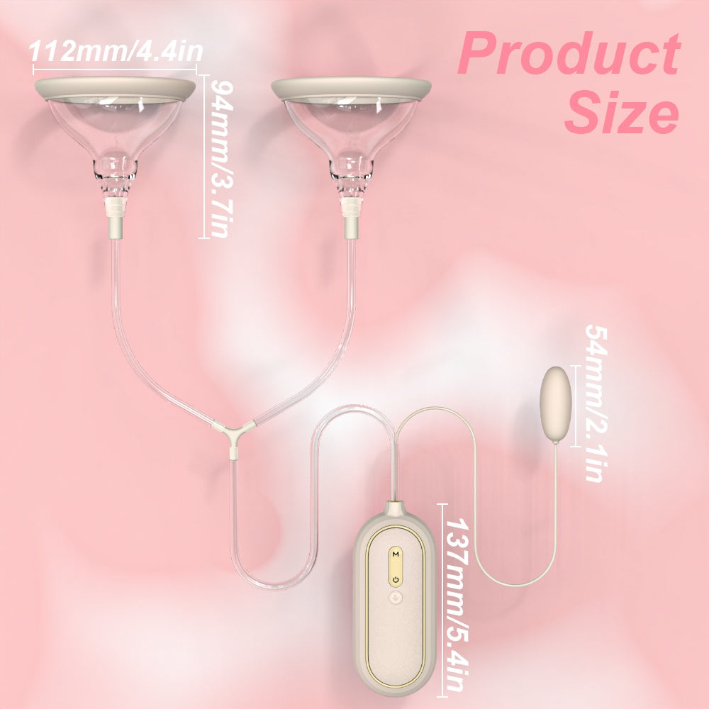 G-Spot Vibrating Suction Nipple Pump - 2-in-1 Multifunctional Female Silicone Masturbation Toy