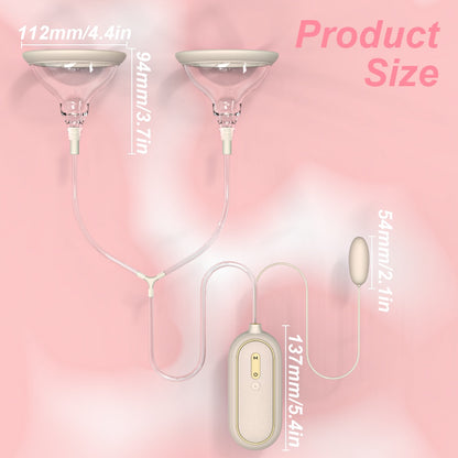 G-Spot Vibrating Suction Nipple Pump - 2-in-1 Multifunctional Female Silicone Masturbation Toy