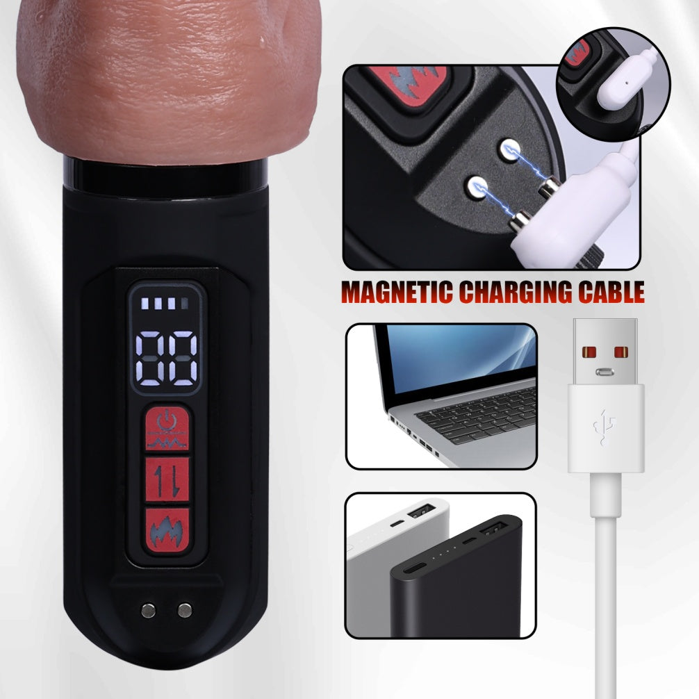 Realistic Thrusting Dildo Machine - 180° Adjustable Fucking Machine for Intense Vaginal & Anal Play