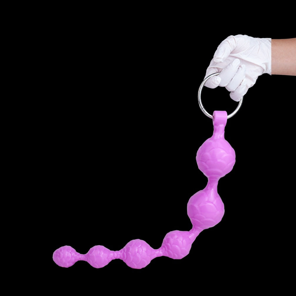Fantasy Silicone Anal Beads & Butt Plug – 6-Step Progressive Expansion Toy for Intense Anal Orgasm