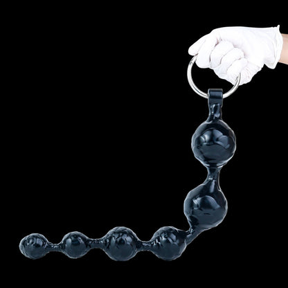 Fantasy Silicone Anal Beads & Butt Plug – 6-Step Progressive Expansion Toy for Intense Anal Orgasm