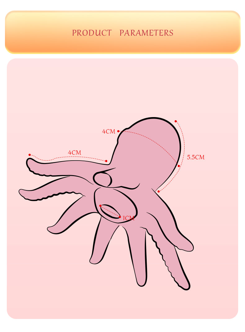 Pink Silicone Octopus Clit Sucking Massager – Cute & Discreet Oral Sex Simulator for Women
