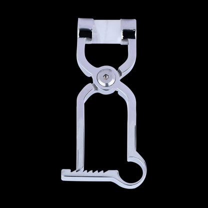 Pinces à tétons Bettie Bondage en acier inoxydable - Outil BDSM stimulant à ressort à arc pointu pour femmes