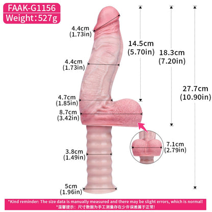 Handheld Realistic Silicone Dildo – Stimulating Vaginal Insertion Toy for Women