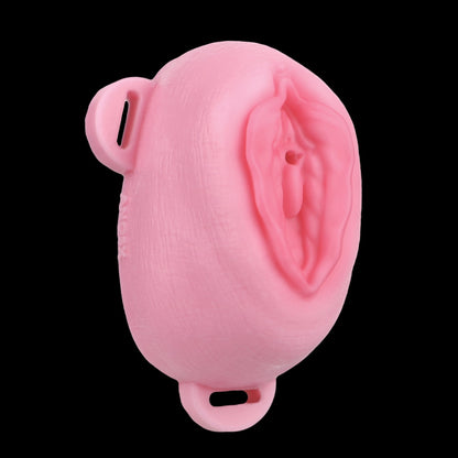 Fantasy Insertable Strap-on Fake Vagina – Realistic Pink Silicone Shemale Prop