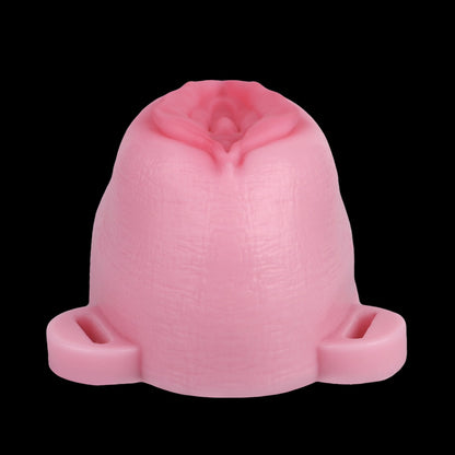 Fantasy Insertable Strap-on Fake Vagina – Realistic Pink Silicone Shemale Prop