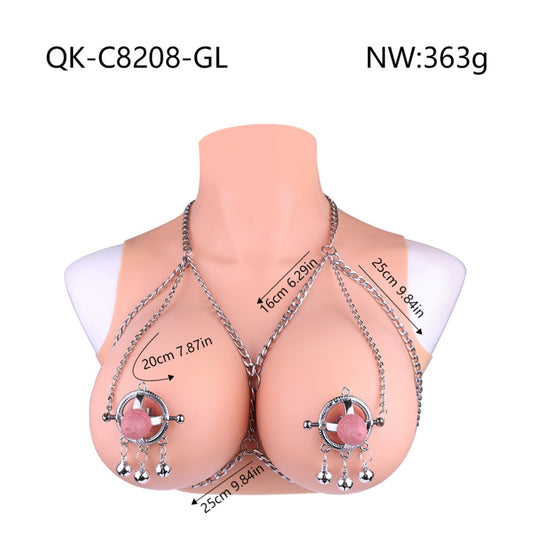 Hochwertige Edelstahl-Nippelklemmen mit Glöckchen – Verstellbare Nippelklemmen mit Schraube für intensive Stimulation