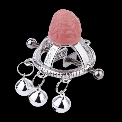 Premium Stainless Steel Nipple Clamps with Bells-Adjustable Screw Nipple Pinchers for Intense Stimulation
