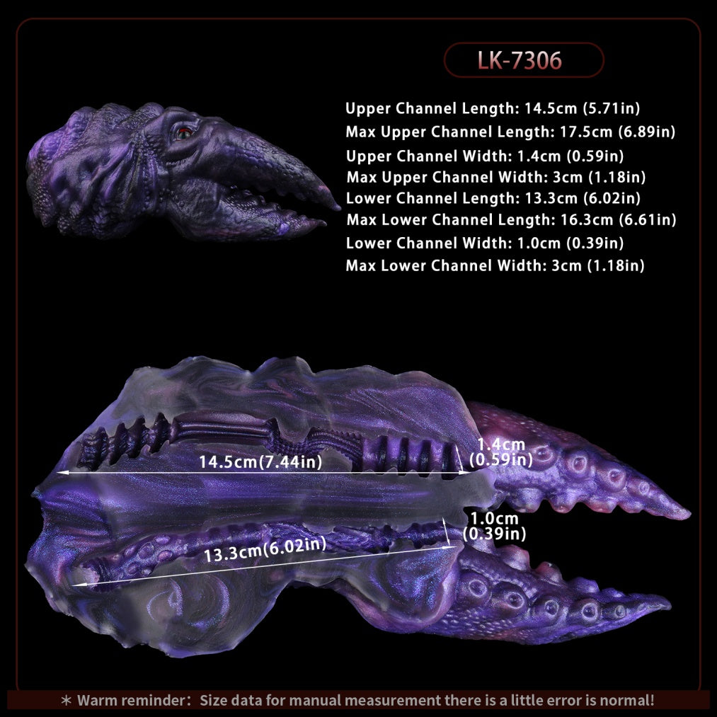 Fantasy Alien Pocket Pussy for Intense Blowjobs - Single-Handed Silicone Mini Sex Doll for Men