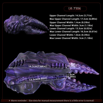 Fantasy Alien Pocket Pussy for Intense Blowjobs - Single-Handed Silicone Mini Sex Doll for Men