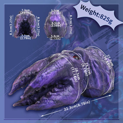 Fantasy Alien Pocket Pussy for Intense Blowjobs - Single-Handed Silicone Mini Sex Doll for Men