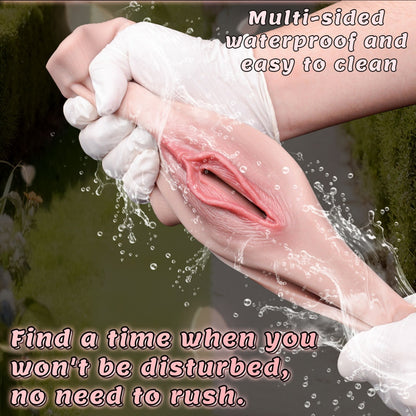 Fleshy Silicone Fake Vagina Panties-Wearable Realistic Pussy for Cross-Dressing Sex Toys