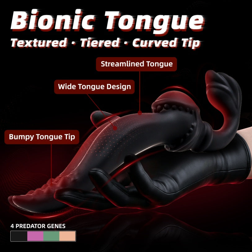 Two-Headed Predator Rocky – Monster Dildo Strap-On G-Spot Vibrator for Lesbian Couples