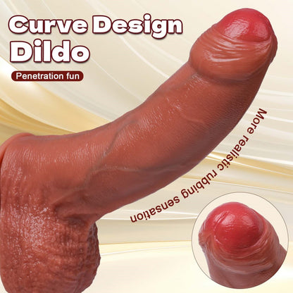 Realistic Dual-Layer Silicone Huge Dildo – G-Spot Expansion & Vaginal Filling Sex Toys