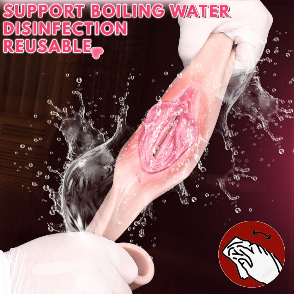 Fantasy Boy-Style Strapon Silicone Fake Vagina - Featuring Realistic Vulva and Vaginal Structure