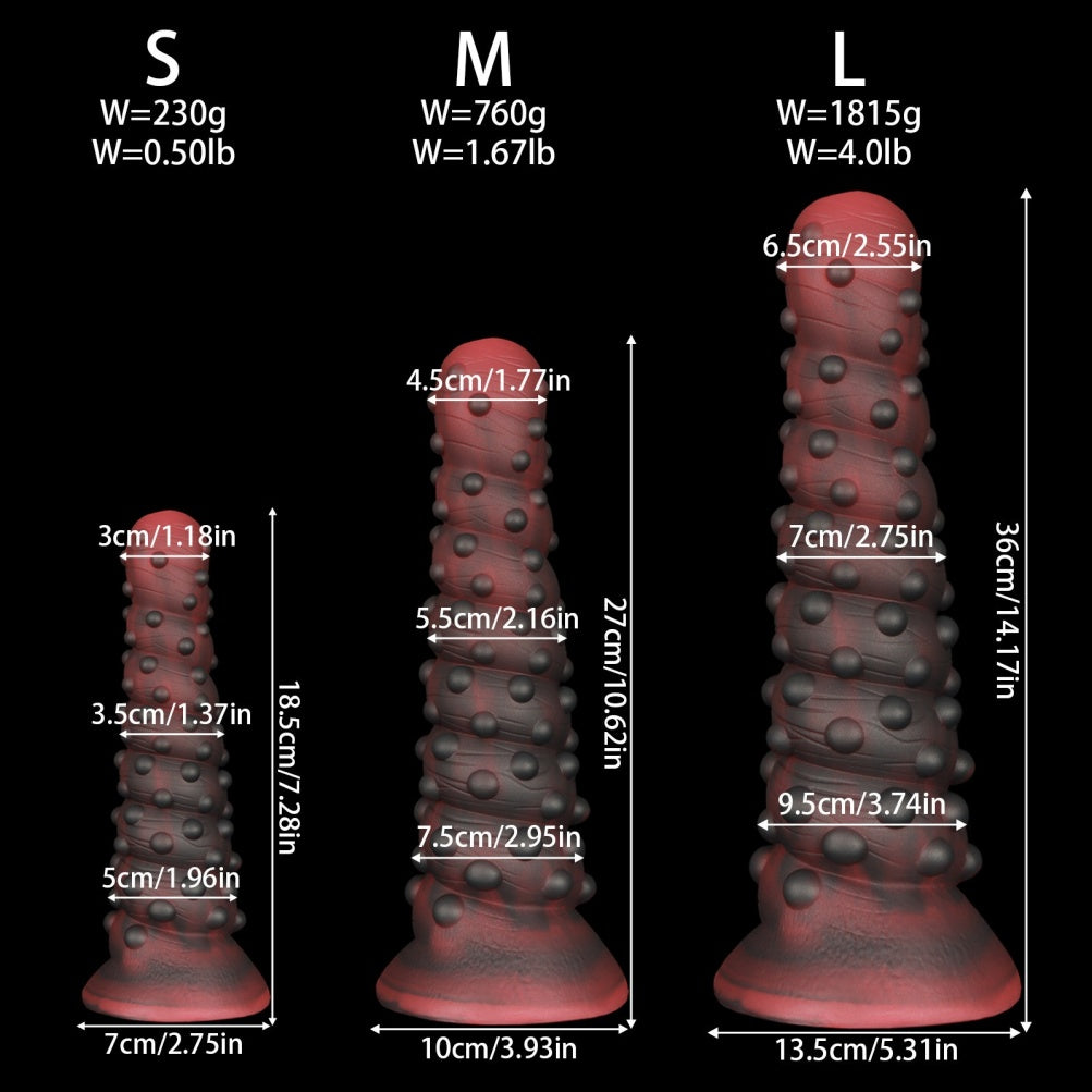 Fantasy-Tentakel-Spiralfaustdildo – Alien-Xenomorph-Erlebnis für tiefe Expansion