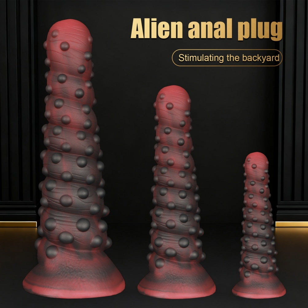 Fantasy-Tentakel-Spiralfaustdildo – Alien-Xenomorph-Erlebnis für tiefe Expansion